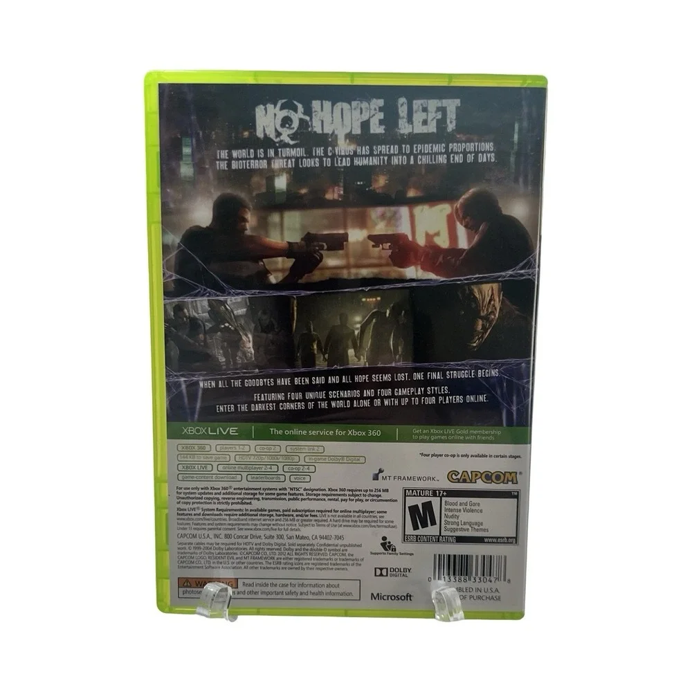Resident Evil‎ 6 Xbox 360 Capcom Survival Horror Action Video Game NTSC 2012 CIB